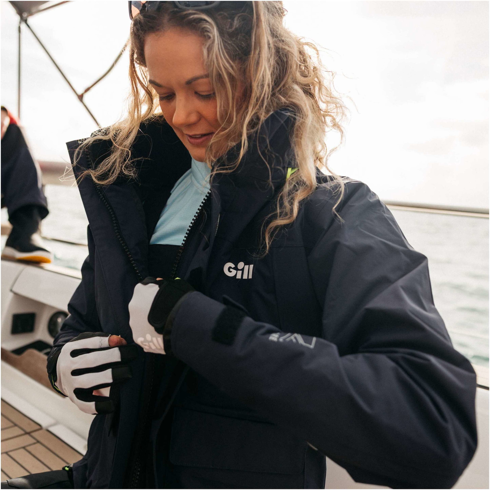 2026 Gill Womens OS3 Coastal Cruising Sailing Jacket OS34JW - Navy